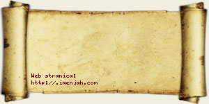 Jasmina Šerbedžija vizit kartica